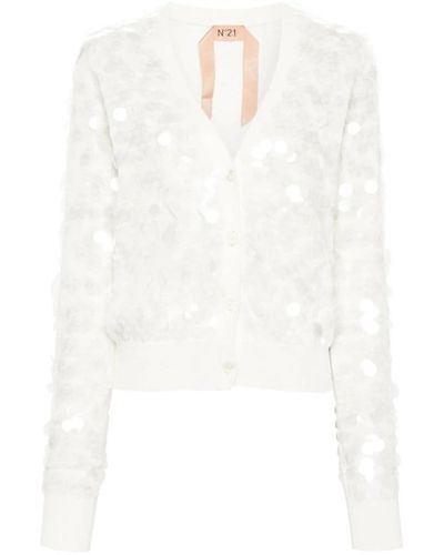 N°21 Knitwear > cardigans - Blanc