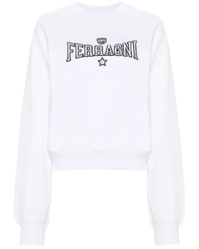 Chiara Ferragni Sweatshirts - White