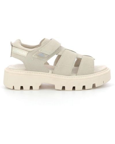 Caterpillar Shoes > sandals > flat sandals - Blanc