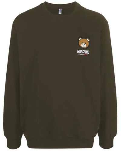 Moschino Baumwolle markenprint sweatshirt - Grün