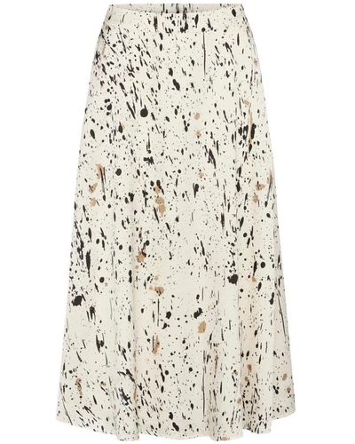 Bruuns Bazaar Midi skirts - Blanco