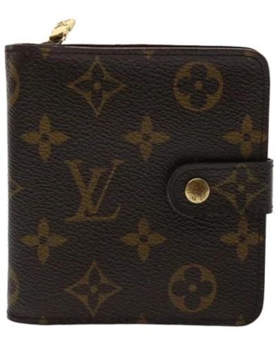 Louis Vuitton Portafoglio louis vuitton in tela marrone usato - Nero