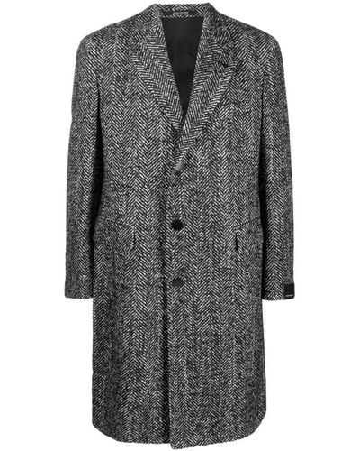 Tagliatore Coats > single-breasted coats - Gris