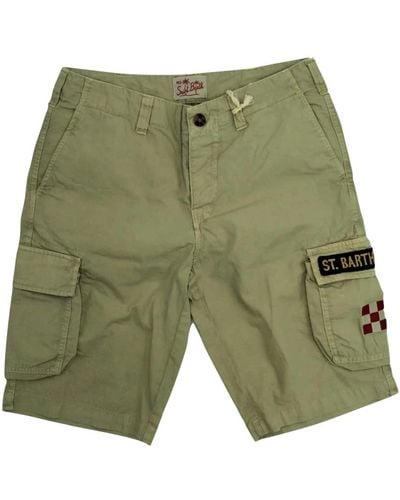 Mc2 Saint Barth Baumwoll bermuda casual shorts - Grün