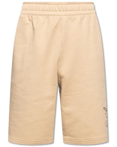Burberry Shorts con logo - Neutro