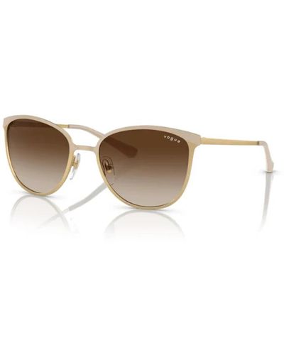 Vogue Moderne rechteckige sonnenbrille - Weiß