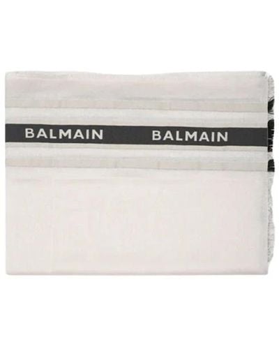 Balmain Silky Scarves - White