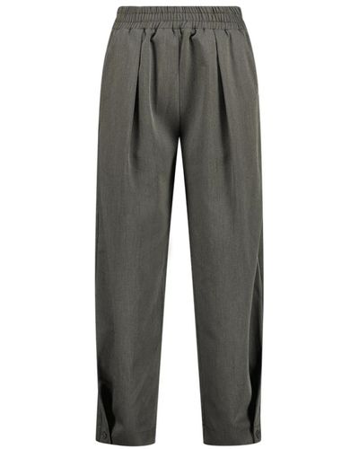 Raizzed Trousers > straight trousers - Gris
