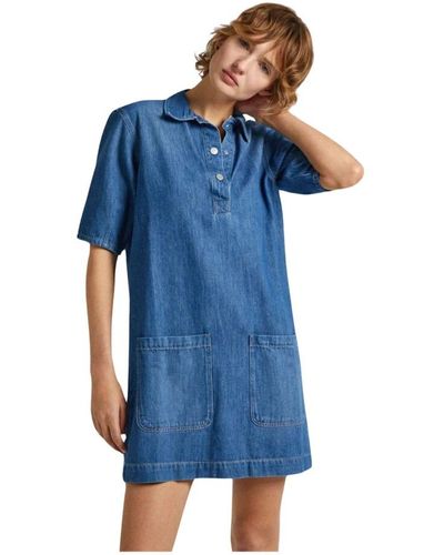 Pepe Jeans Short Dresses - Blue