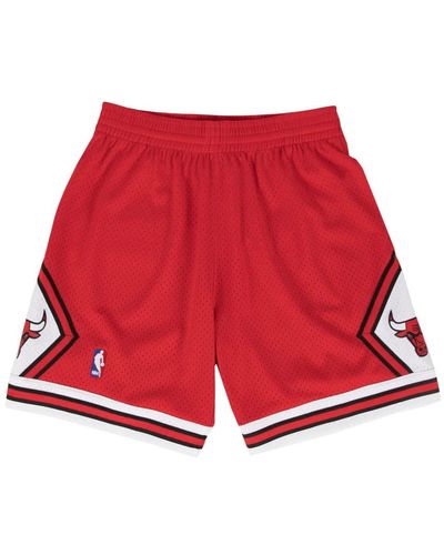 Mitchell & Ness Casual Shorts - Red
