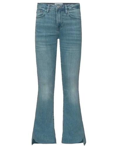 FRAME Jeans le crop mini boot cascade - Blau