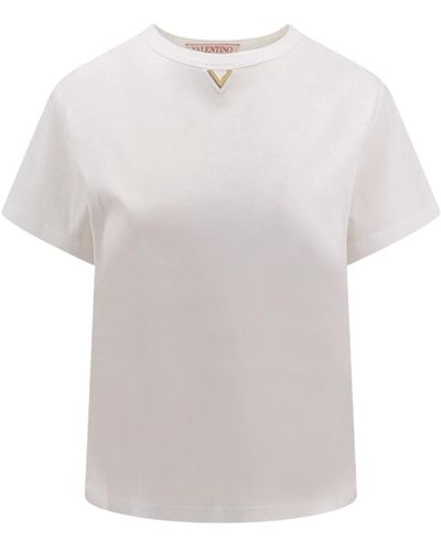 Valentino Weißes crew-neck t-shirt