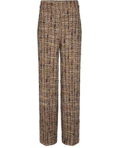Mos Mosh Straight Trousers - Brown