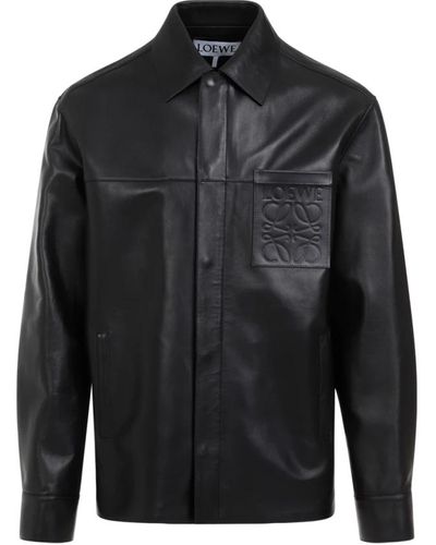 Loewe Jackets > leather jackets - Noir