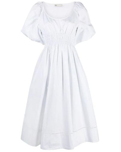 Tory Burch Midi Dresses - White