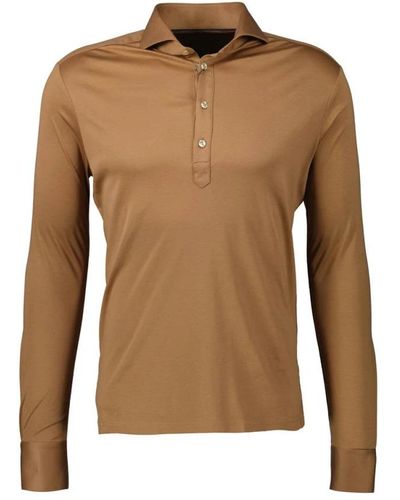 John Miller Polo Shirts - Brown