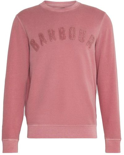 Barbour Gewaschenes Prep Logo Sweatshirt - Pink