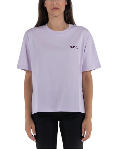 A.P.C. Camiseta ava - Morado
