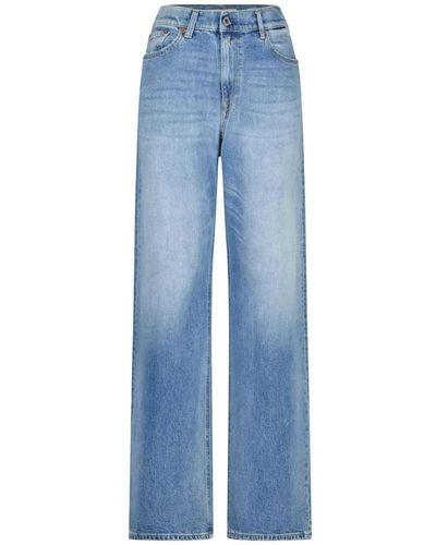 Replay Bequeme high-waist jeans - Blau