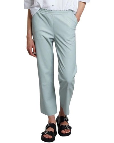 Maevy Trousers > cropped trousers - Bleu