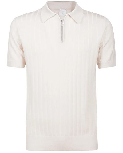 Eleventy Klassisches polo shirt für männer - Weiß