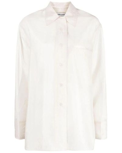 Low Classic Camicia trasparente avorio bianca - Bianco