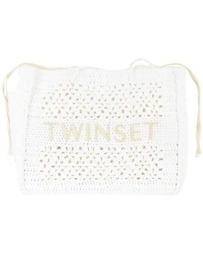 Twin Set Tote Bags - White