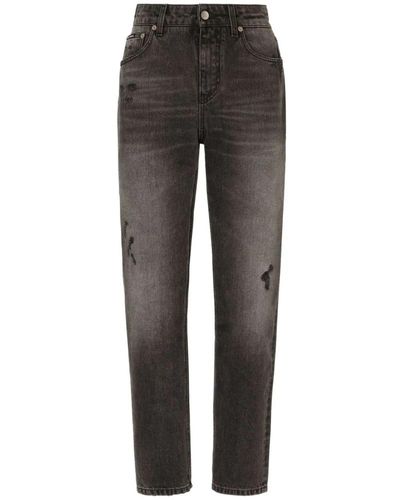 Dolce & Gabbana Slim-Fit Jeans - Gray