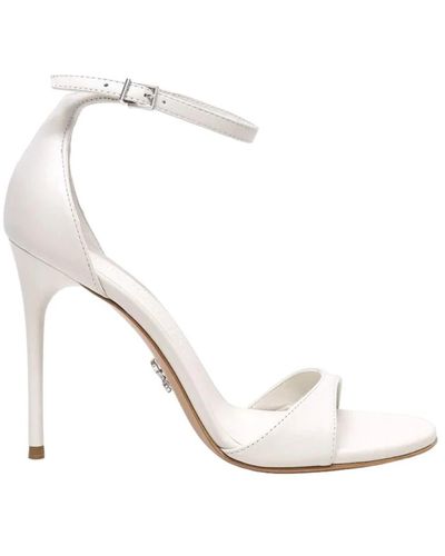 Sergio Levantesi Zeitlose eleganz high heel sandalen - Weiß