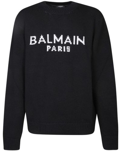 Balmain Knitwear > round-neck knitwear - Noir