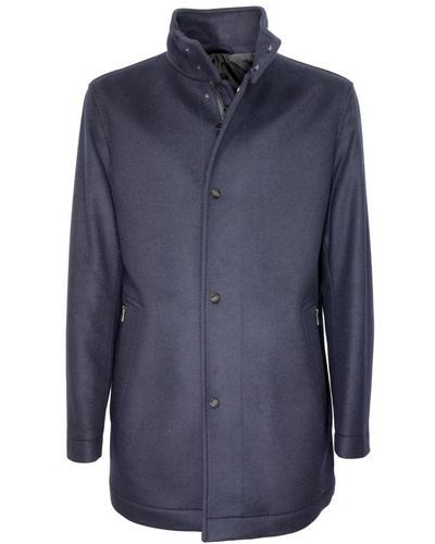 BOSS Coats > single-breasted coats - Bleu