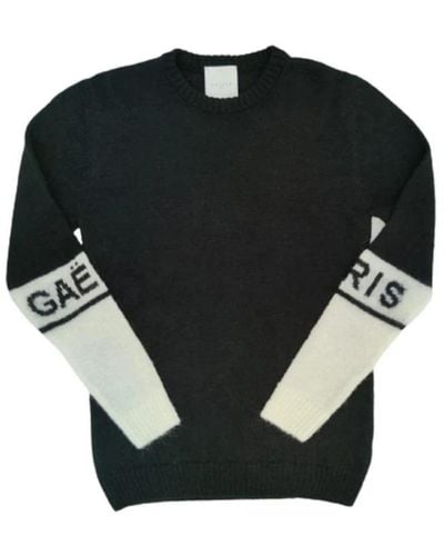 Gaelle Paris Round-Neck Knitwear - Black