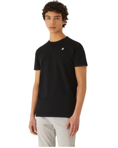 K-Way Pacco di t-shirt con maniche rotonde - Nero