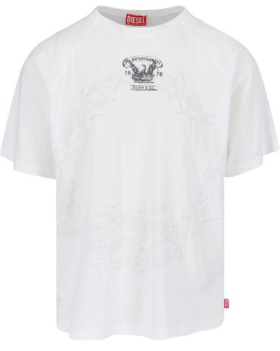 DIESEL Weiße t-shirt kollektion