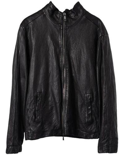Giorgio Brato Leather Jackets - Black