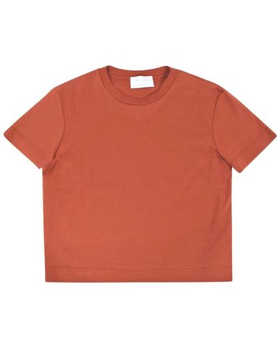 Daniele Fiesoli Camiseta corta de algodón - Naranja