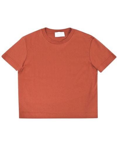 Daniele Fiesoli T-shirt crop in cotone - Arancione