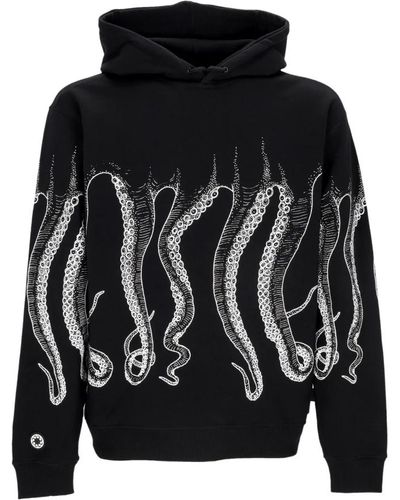 Octopus Weiß/schwarze streetwear hoodie