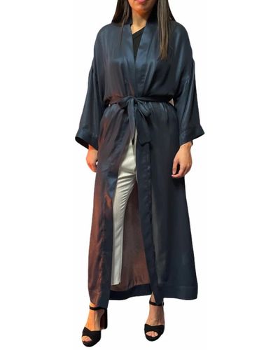 Manila Grace Belted Coats - Black