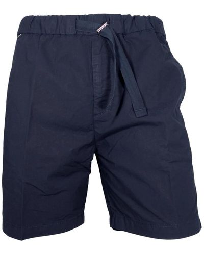 BOSS Blaue baumwoll-bermuda-shorts kenosh-modell
