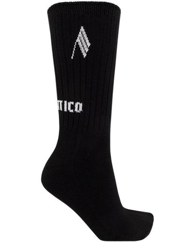 The Attico Socks with logo - Schwarz