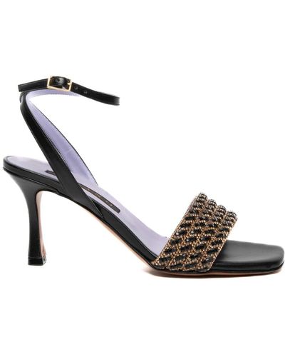 Albano Shoes > sandals > high heel sandals - Marron