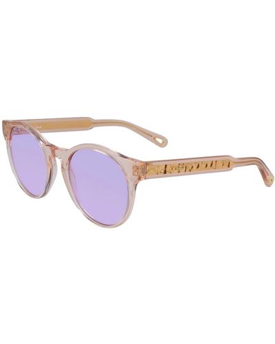 Chloé Stylische sonnenbrille in und lila - Pink