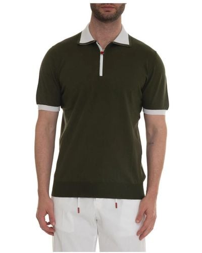 Kiton Polo Shirts - Green