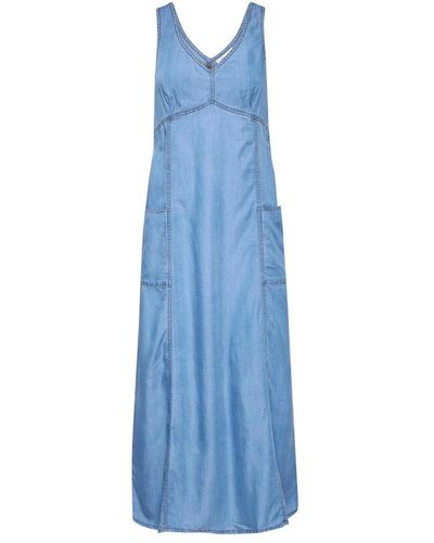 Cream Dresses > day dresses > maxi dresses - Bleu