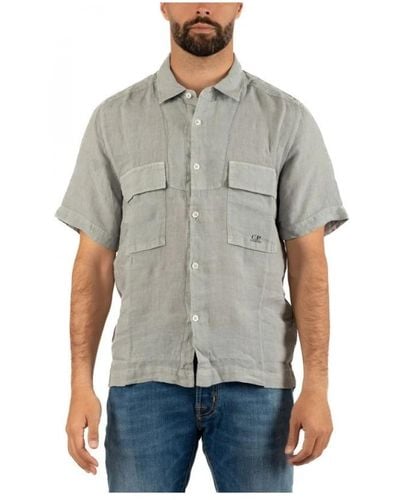 C.P. Company Short Sleeve Shirts - Grey