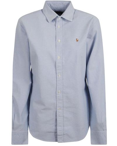 Ralph Lauren Blaues polo-shirt klassischer stil