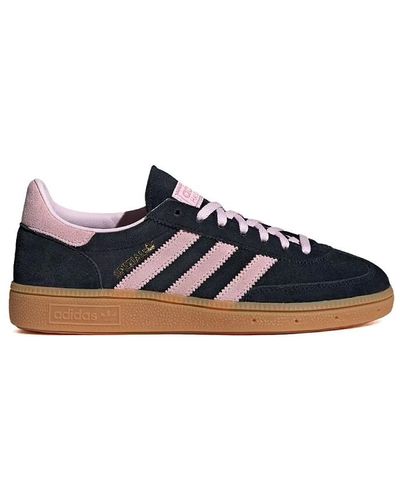 adidas Schwarze wildleder-sneakers mit rosa streifen - Blau