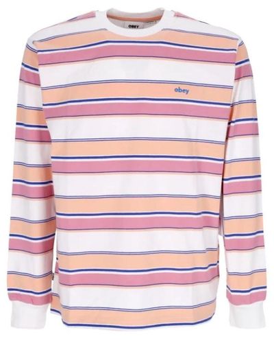 Obey Long Sleeve Tops - Pink