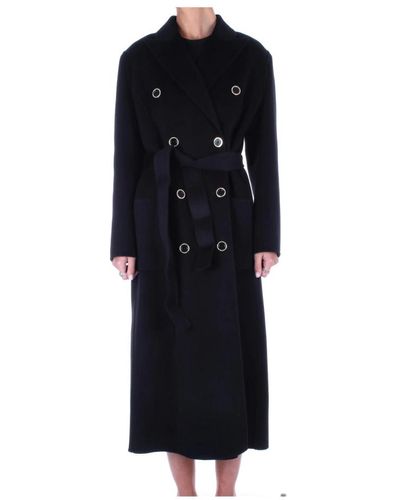Elisabetta Franchi Coats > double-breasted coats - Noir